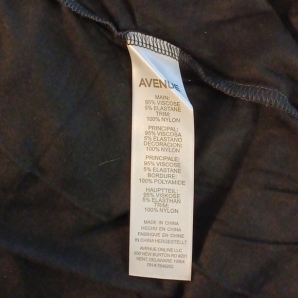 Avenue Black Lace Top 26/28 - Picture 6 of 6